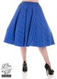 9349 Blue Dotted Skirt