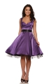 6842 Occasion Swing Dress in Purple