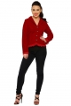 3157 Evaline Velveteen Jacket in Red