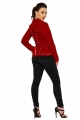 3157 Evaline Velveteen Jacket in Red