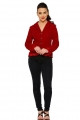 3157 Evaline Velveteen Jacket in Red