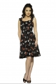 6672 Sunken Swallows Dress in Black