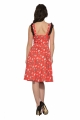 6672 Skull Baby Swing Dress in Hot Red