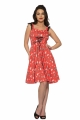 6672 Skull Baby Swing Dress in Hot Red