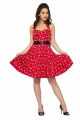 6376 Violin Vixen Mini Dress in Red