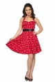 6376 Violin Vixen Mini Dress in Red