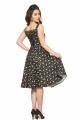 3087 Violin Vixen Swing Dress in Black