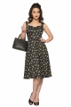 3087 Violin Vixen Swing Dress in Black