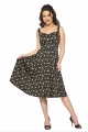 3087 Violin Vixen Swing Dress in Black