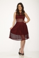 C6179 Burgundy Indecent Dress