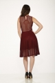 C6179 Burgundy Indecent Dress