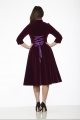 20603 Nighshade Purple Velvet Dress