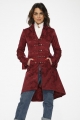 10192 Burgundy Brocade Coat