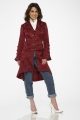 10192 Burgundy Brocade Coat