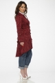 10192 Burgundy Brocade Coat