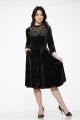 20110 Black Diamond Velvet Dress