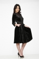 20110 Black Diamond Velvet Dress