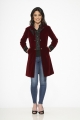 34030 Burgundy Velvet Coat