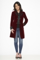 34030 Burgundy Velvet Coat