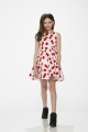 70011 Girl's Cherry Dress in White