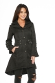 36486 Blair Coat in Black Brocade