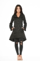 36486 Blair Coat in Black Brocade