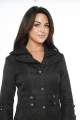 36486 Blair Coat in Black Brocade