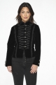 30150 Black Military Velvet Jacket