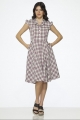 23263 Purple Plaid Swing Dress