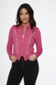 C6169 Hot Pink Military Jacket