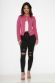 C6169 Hot Pink Military Jacket