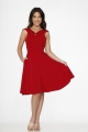 22032 Red Swing Dress