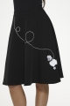 49370 Black White Poodle Skirt