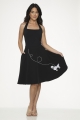 49370 Black White Poodle Skirt