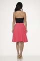 49372 Hot Pink Black Poodle Skirt