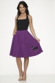 49373 Purple Black Poodle Skirt