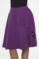 49373 Purple Black Poodle Skirt