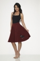 49375 Burgundy Black Poodle Skirt