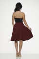 49375 Burgundy Black Poodle Skirt