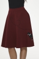 49375 Burgundy Black Poodle Skirt