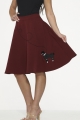 49375 Burgundy Black Poodle Skirt