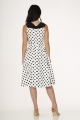 20430 White Black Polka Dot Dress