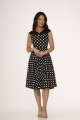 20431 Black White Polka Dot Dress