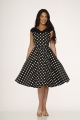 20431 Black White Polka Dot Dress