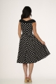 20431 Black White Polka Dot Dress