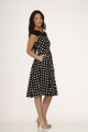 20431 Black White Polka Dot Dress