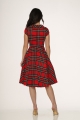 23990 Red Plaid Swing Dress