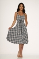 21790 Green Plaid Dress