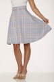 49330 Blue Pink Plaid Skirt