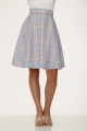 49330 Blue Pink Plaid Skirt